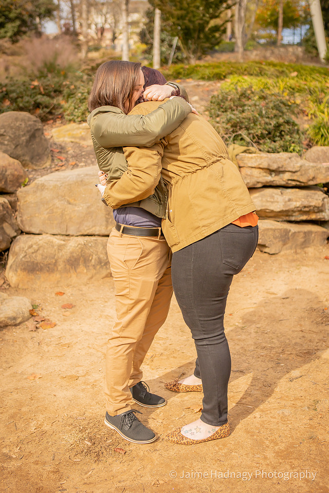 Proposing to girlfriend at Falls Park Greenville