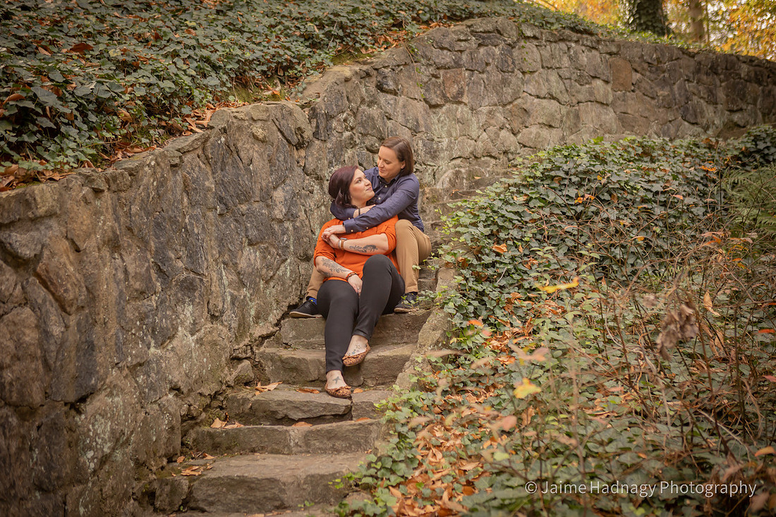 Falls Park Engagement Photos