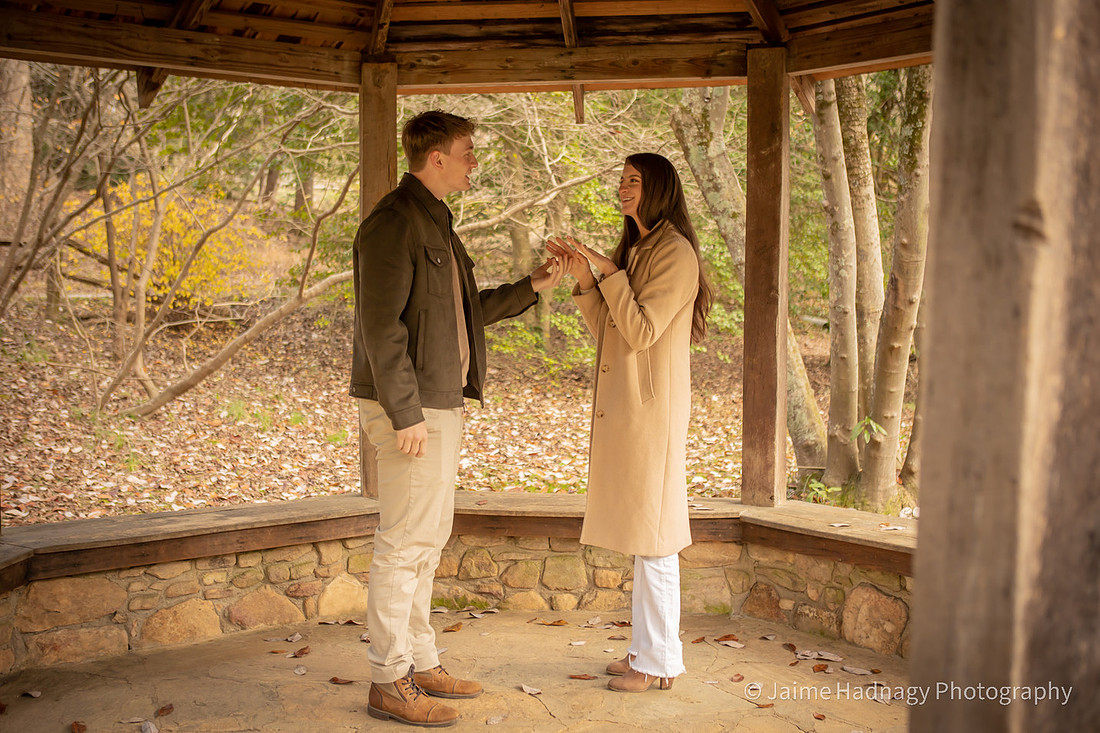 Asheville Botanical Gardens Engagement Photos