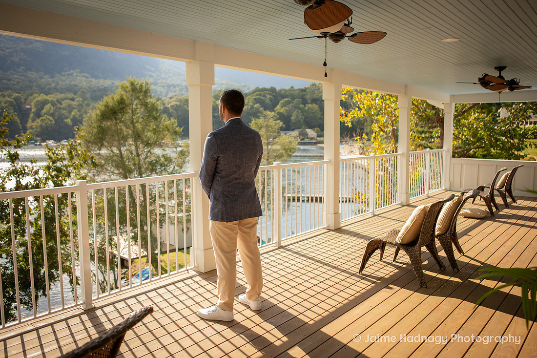 Wedding on Lake Lure at Vacation Home AirBnb