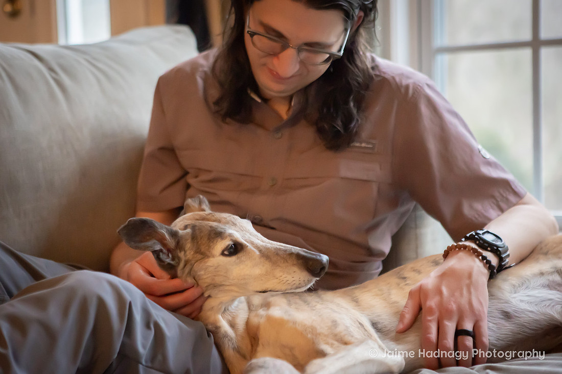 Family Dog Photoshoot in Home | Asheville Pet Photographer