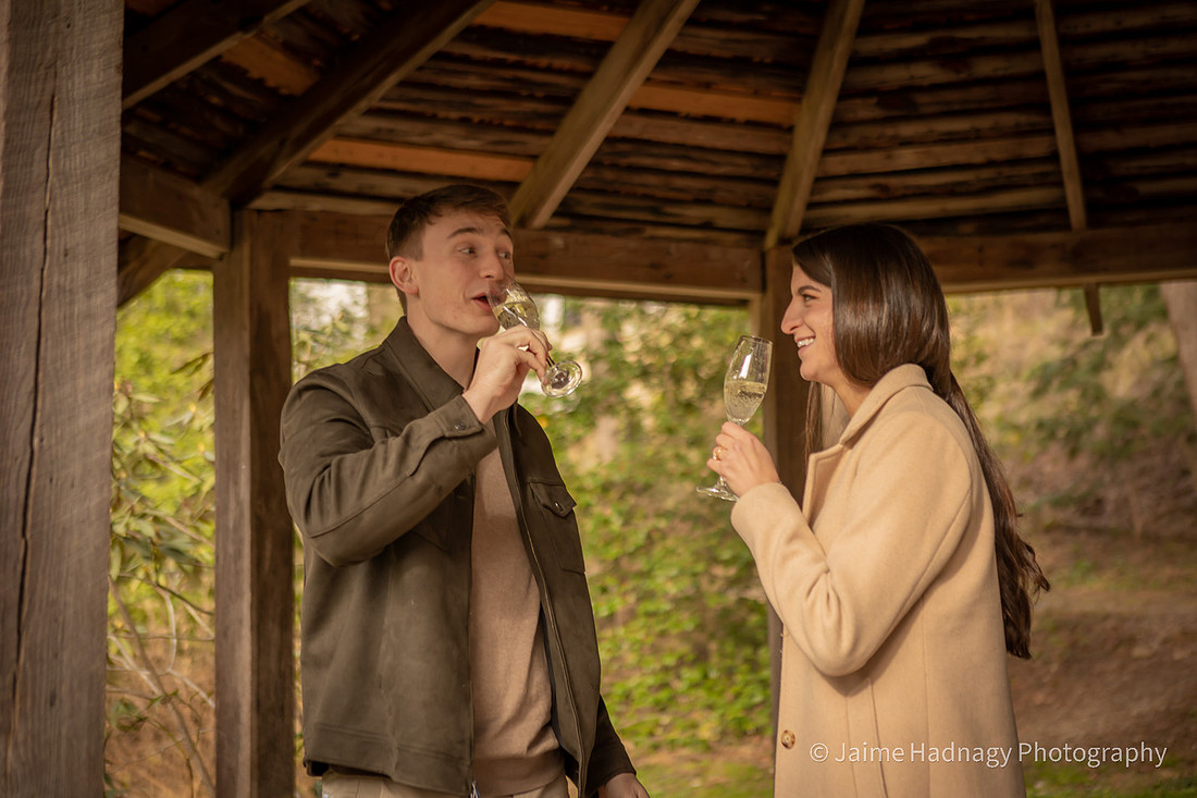 Asheville Botanical Gardens Engagement Photos