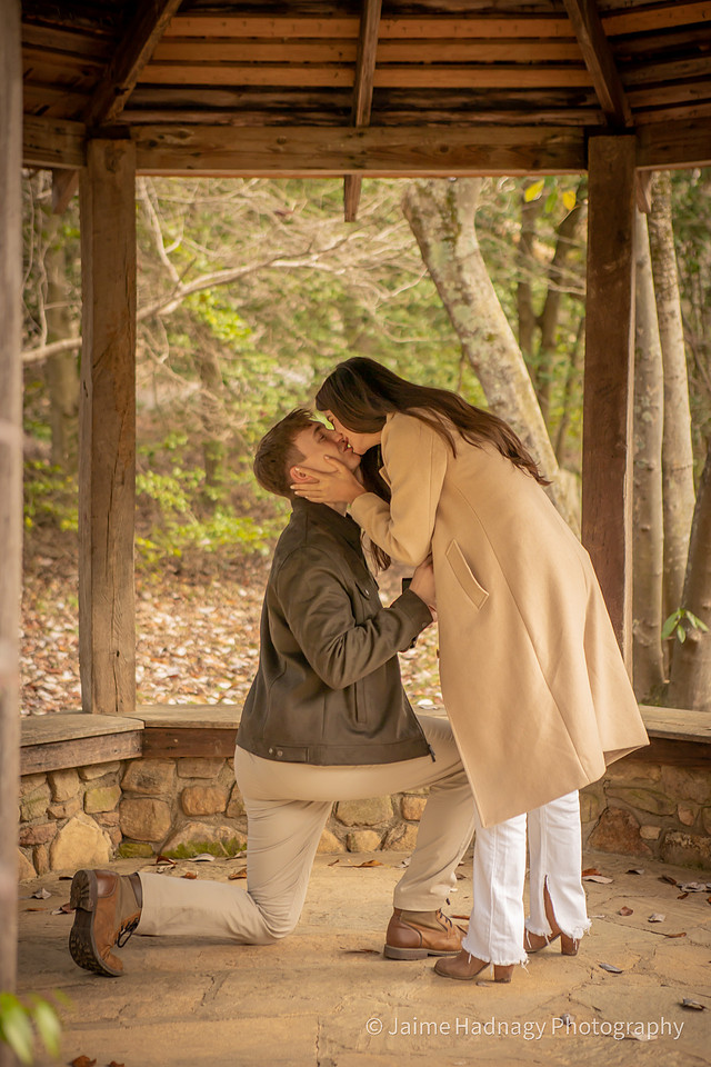 Surprise Proposal at Asheville Botanical Gardens | Asheville Engagement Photographer