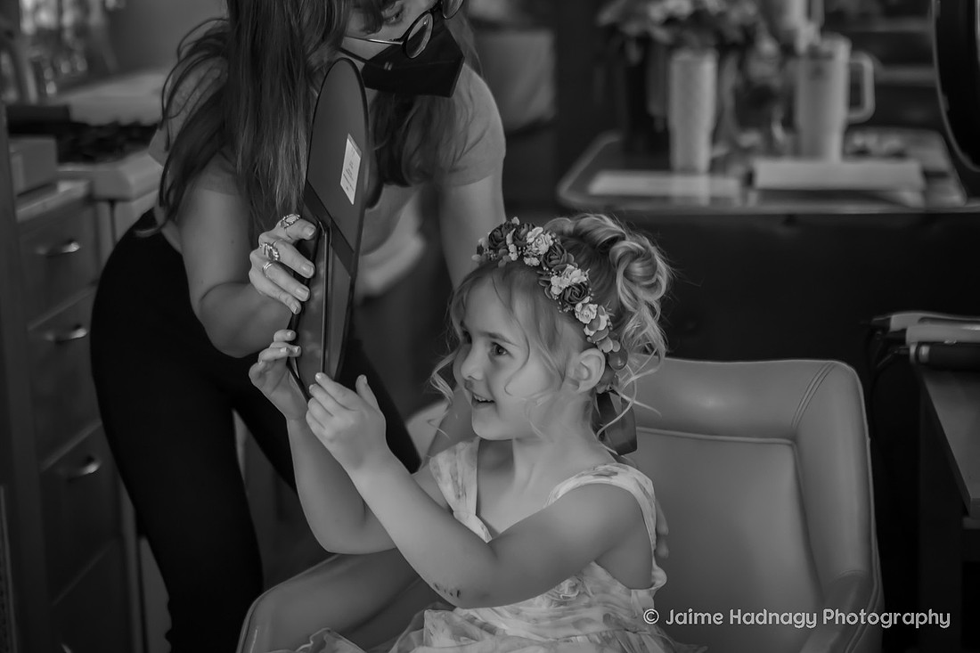 Getting Ready Wedding Photos at JuneBug Retro Resort in Asheville