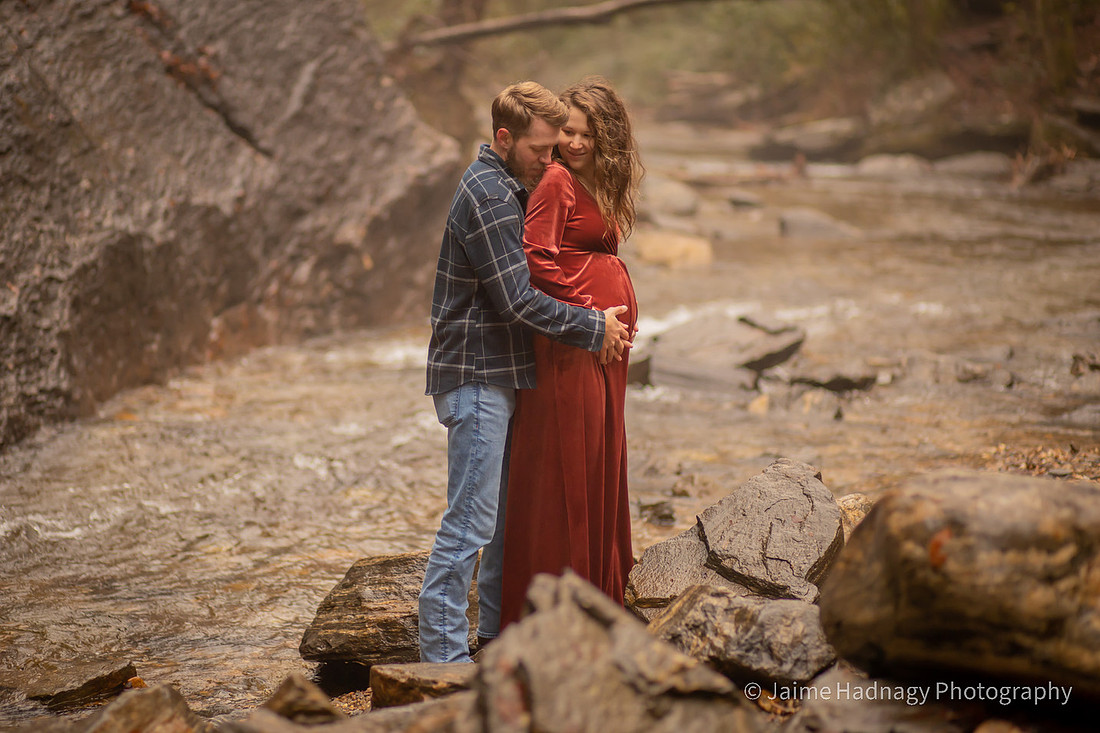Waterfall Maternity Session | Brevard Family Photographer