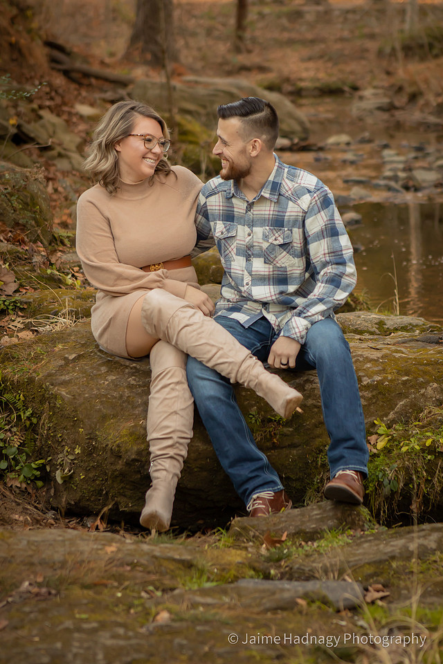 Family Photo Session in Asheville at Botanical Gardens by the river