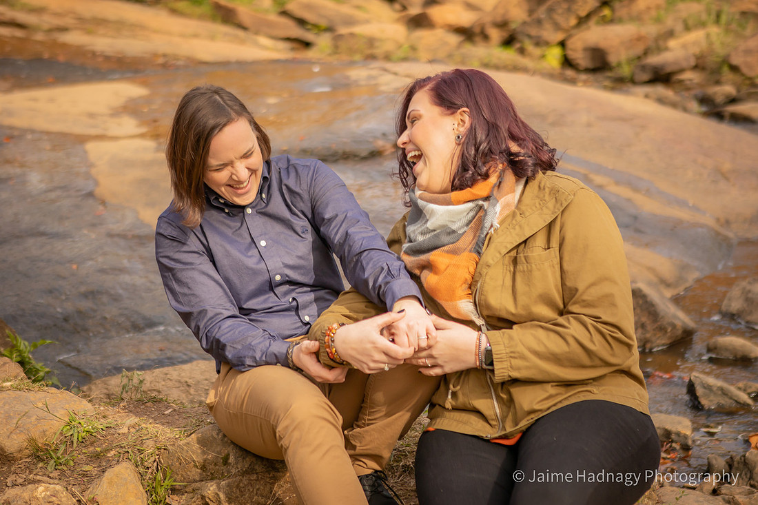 Engagement Session at Falls Park Greenville | Asheville Photographer