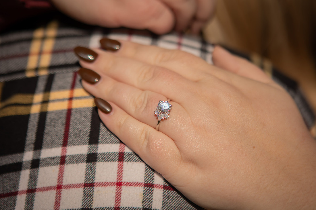 Mountain View Proposal with Dog | Asheville Photographer