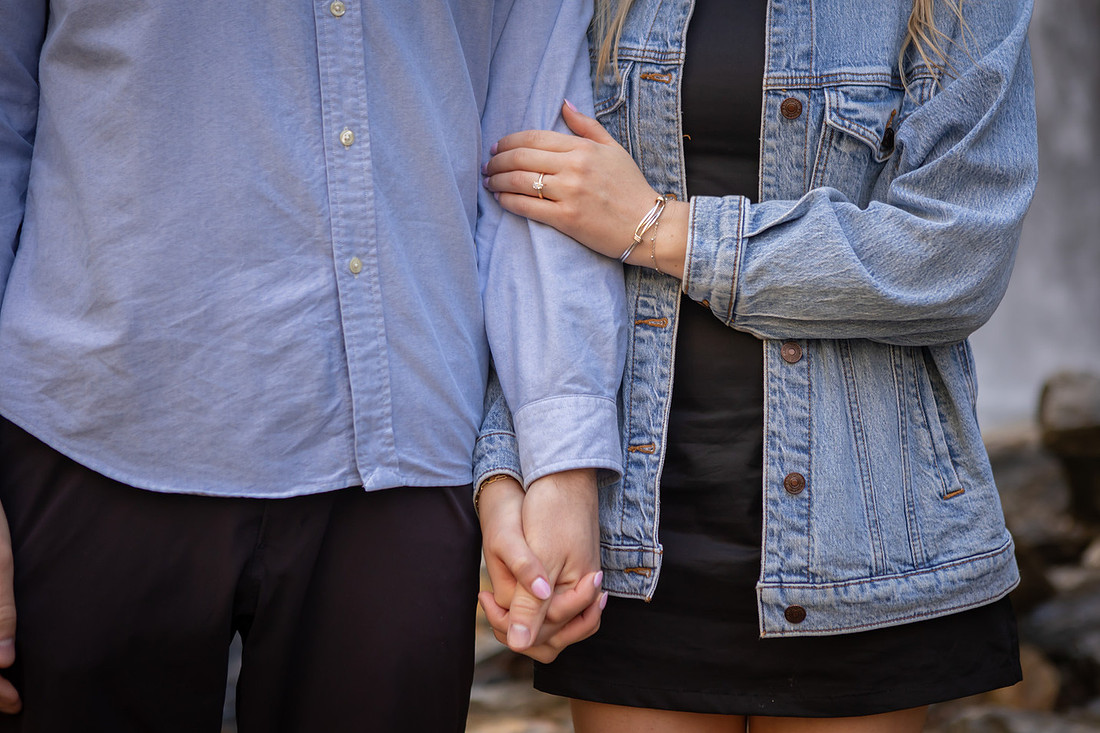 Waterfall Engagement Photos | Asheville Photographer