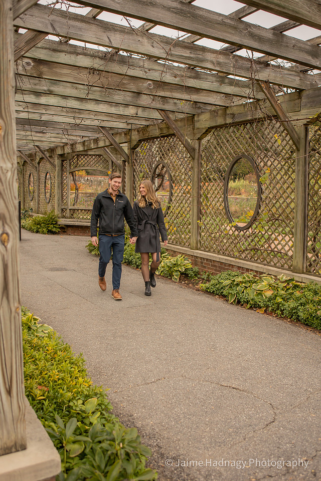 Winter Proposal in the rose garden at Biltmore House | Asheville Photography