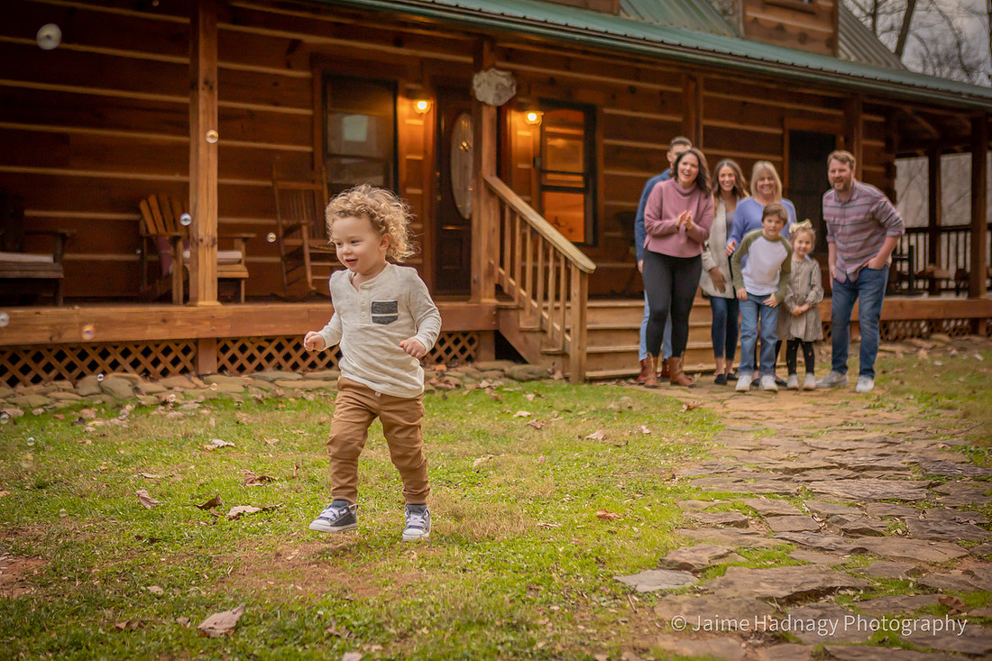 Woodsy Cabin Family Photography | Asheville Photographer