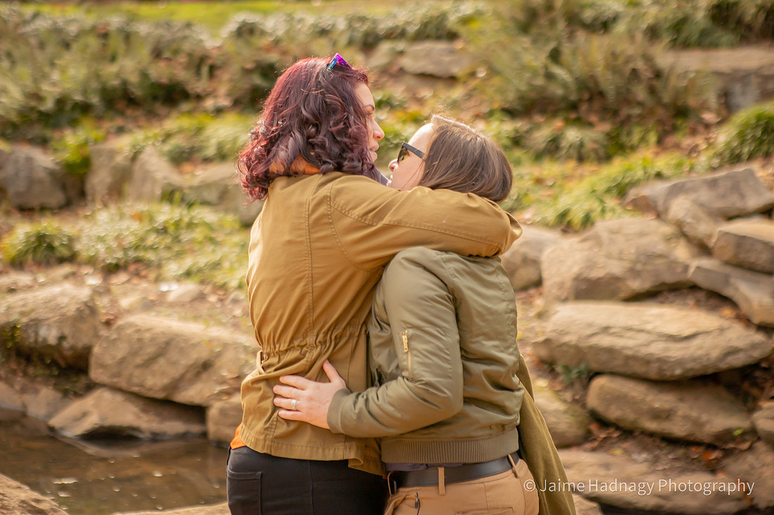 Surprise Proposal At Falls Park | Asheville Photographer Greenville
