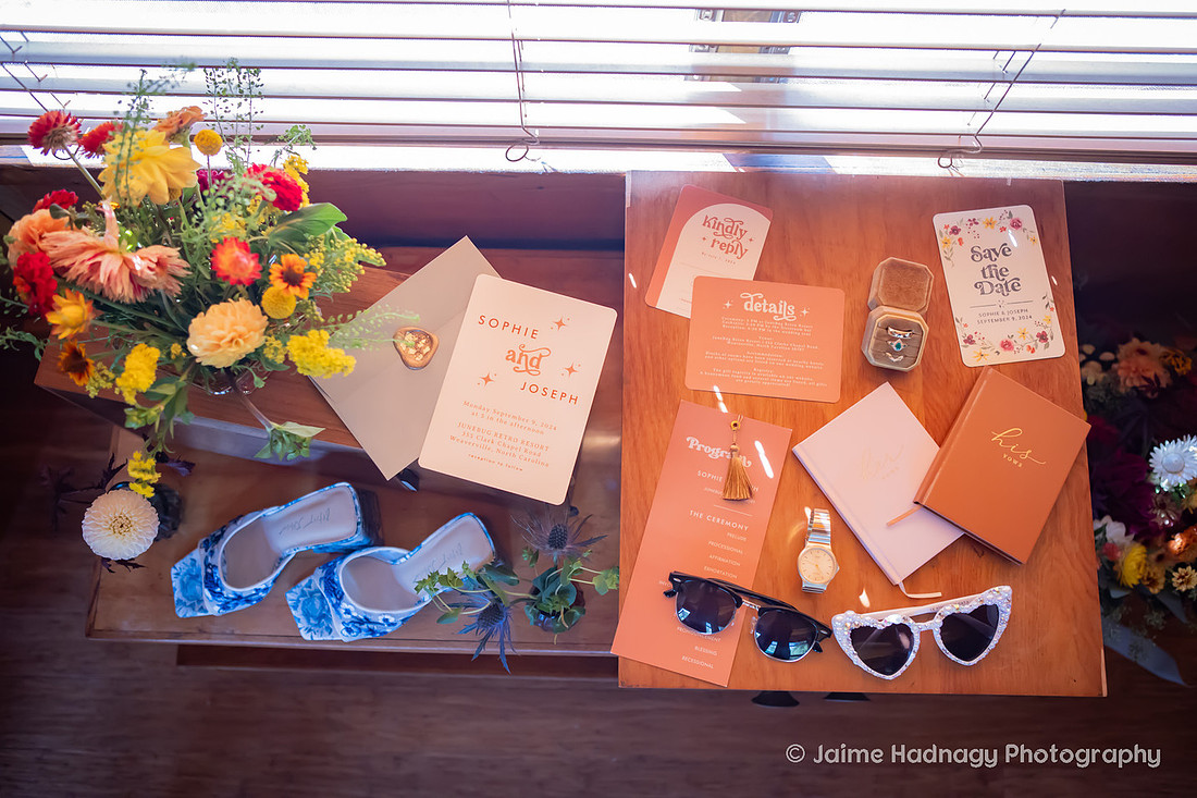 Wedding Detail Photos at JuneBug Retro Resort