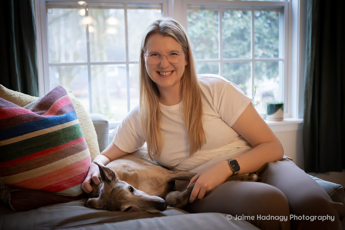 Family Dog Photoshoot in Home | Asheville Pet Photographer