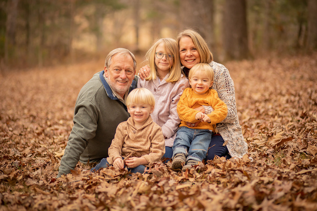 Photo Session with Grandparents and Grandkids | Asheville Family Photographer