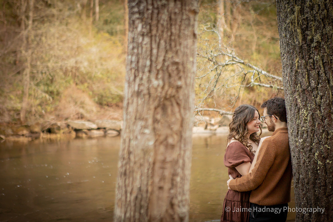Romantic Engagement Photo By River | Asheville Photographer