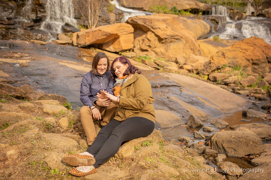 Proposing to girlfriend at Falls Park Greenville