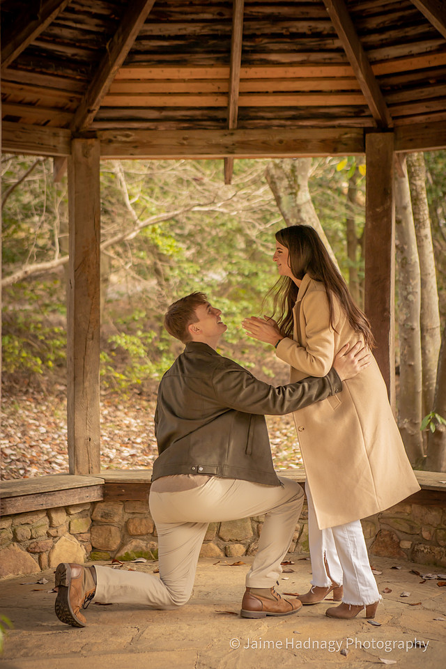 Surprise Proposal at Asheville Botanical Gardens | Asheville Engagement Photographer