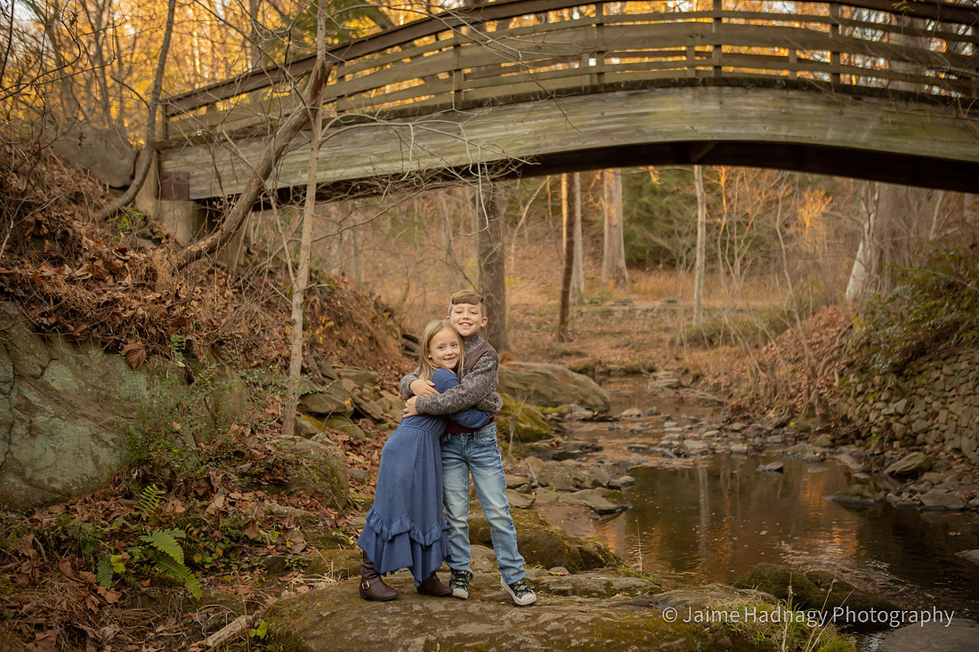 Family Portrait in Asheville by a River