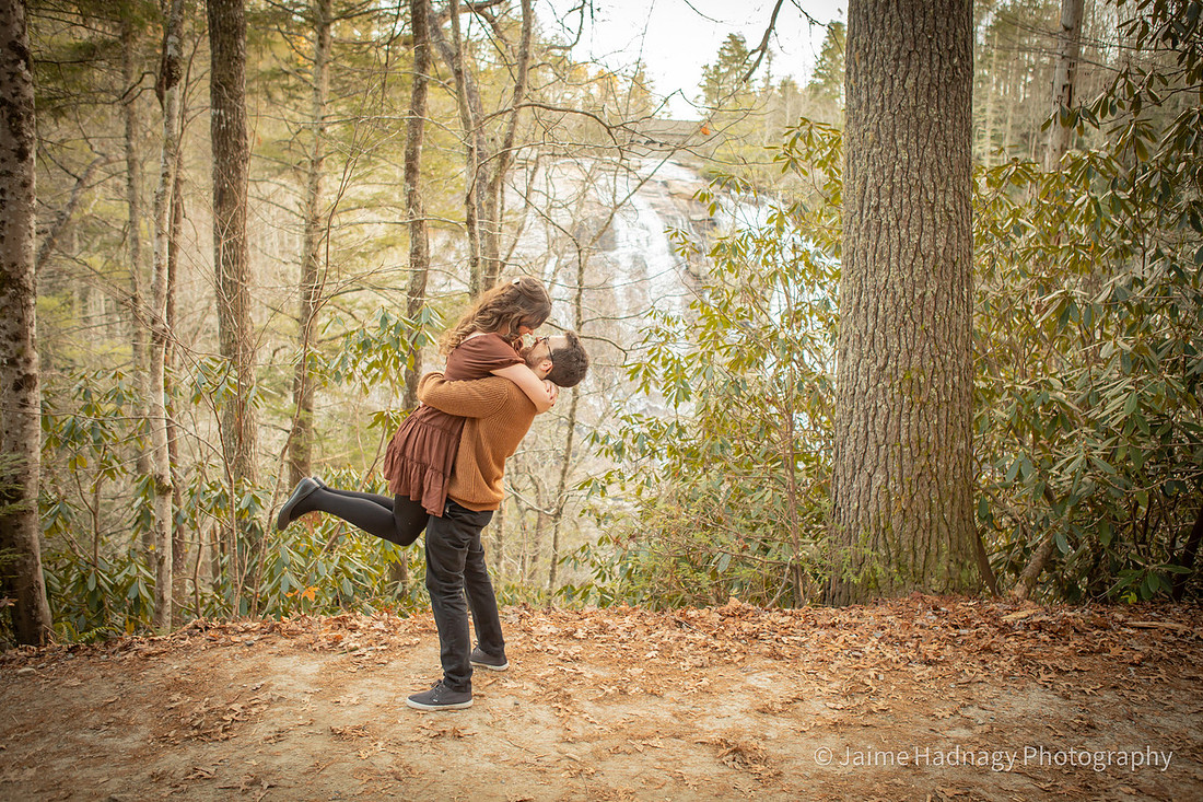 Dupont State Forest High Falls Engagement Photography | Asheville Photographer