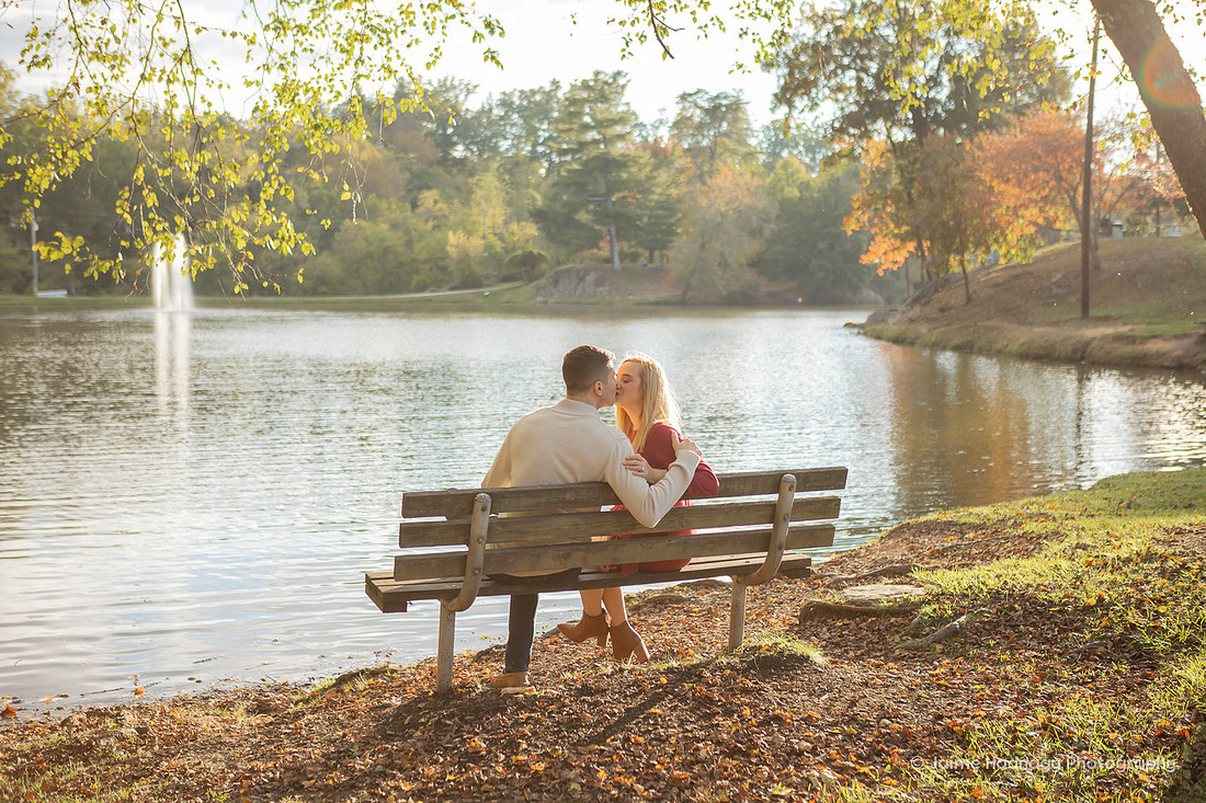 Engagement Photography Session at Lake Louse in Weaverville NC