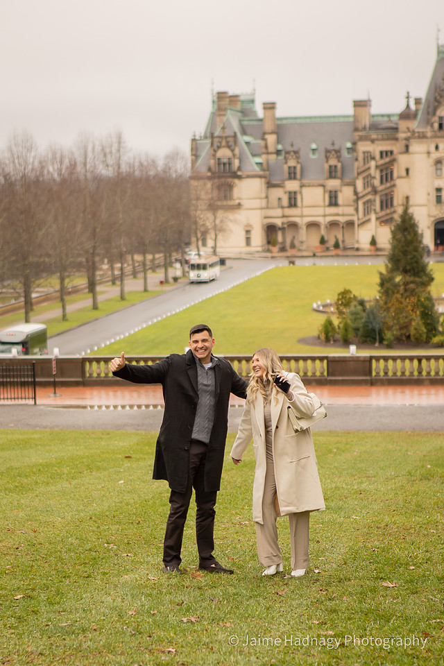 Surprise Engagement Photos | Asheville Proposal Photographer Biltmore House