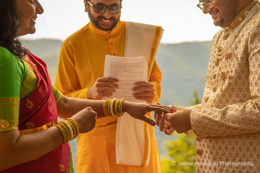 Colorful Micro Indian Wedding Chestoa | Asheville Elopement Photographer