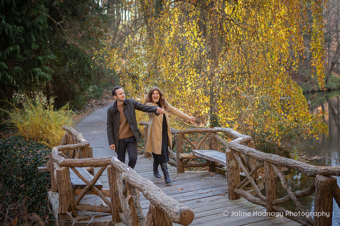 Surprise Proposal at the Biltmore Estate Bass Pond | Asheville Engagement Photographer