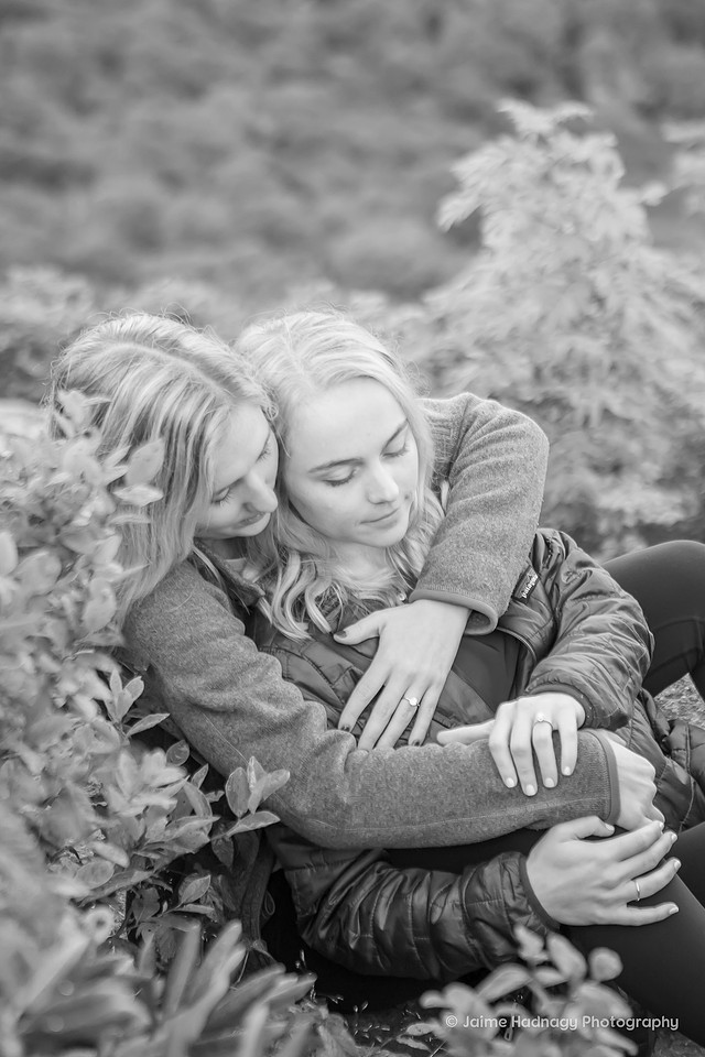 Asheville Surprise Hiking Proposal Photoshoot