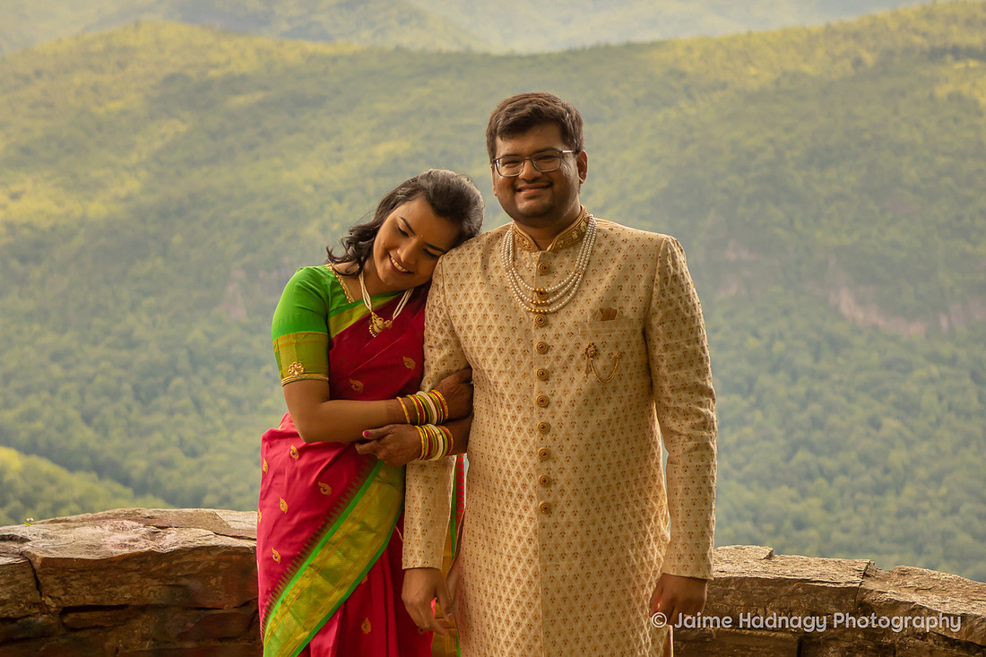 Indian Elopement Photos on The Blue Ridge Parkway