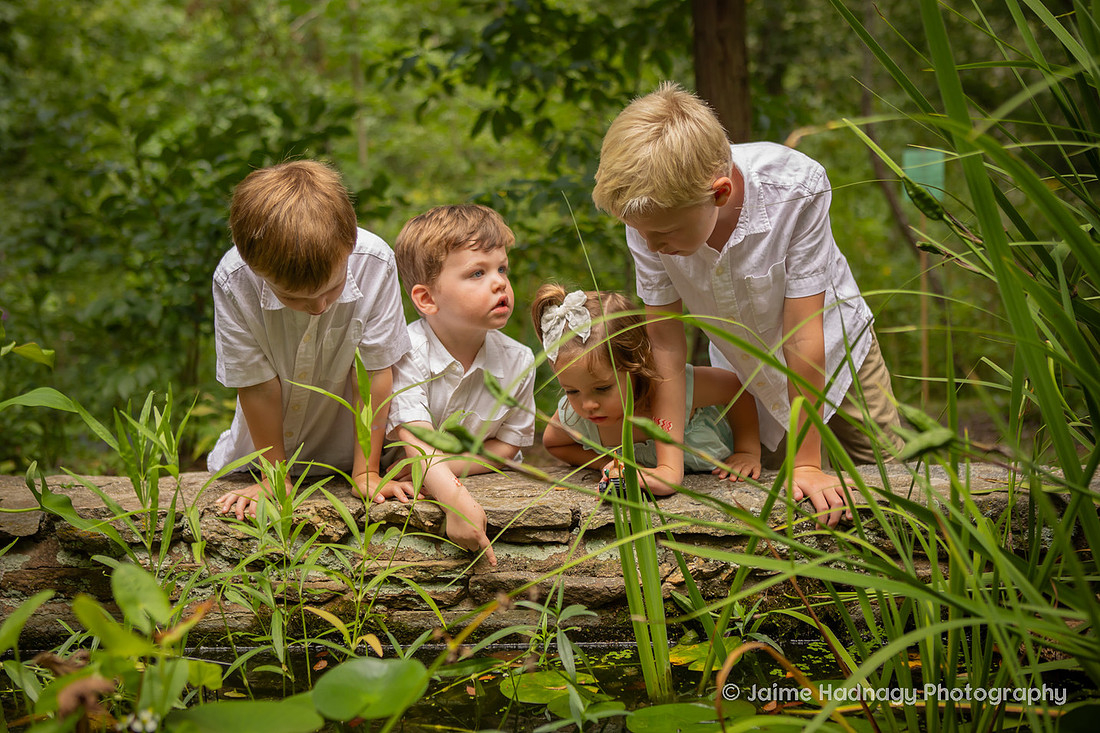 Family Photos with Grandchildren and Grandmother