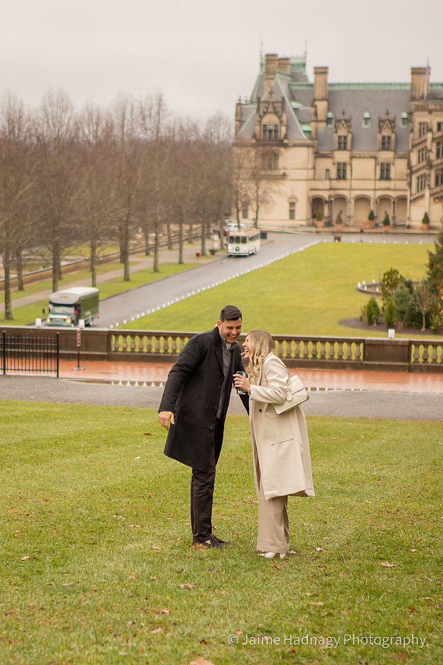 Surprise Engagement Photos | Asheville Proposal Photographer Biltmore House
