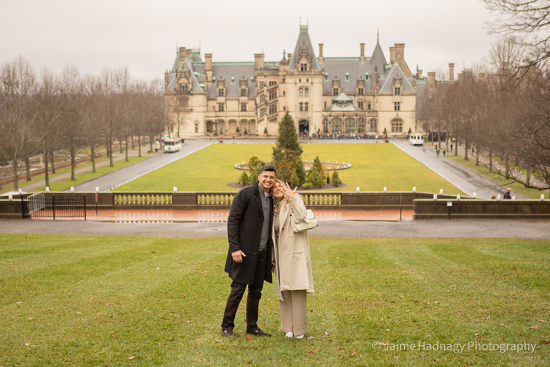 Surprise Engagement Photos | Asheville Proposal Photographer Biltmore House