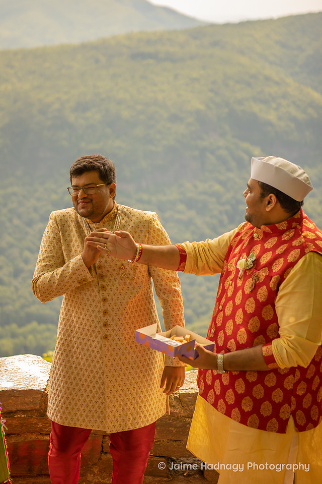 Small Indian Wedding Ceremony in NC Mountains | Parkway Elopement Photographer