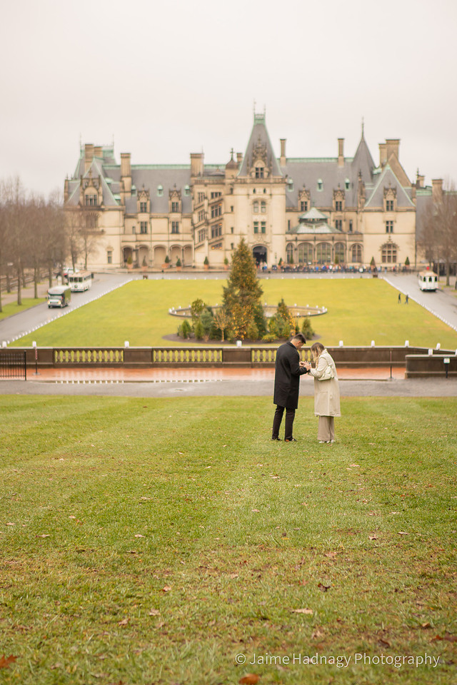 Surprise Engagement Photos | Asheville Proposal Photographer Biltmore House