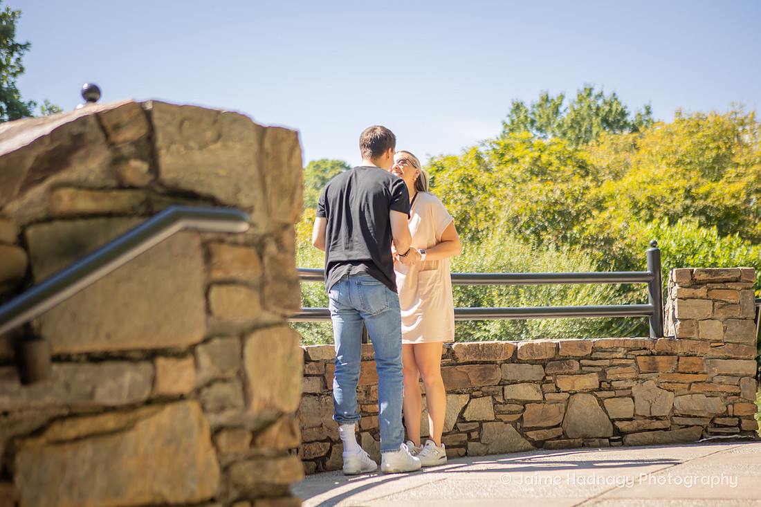 Surprise Proposal at The NC Arboretum | Asheville Engagement Photographer