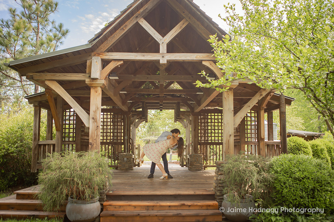 Engagement Photography at the Arboretum in Asheville