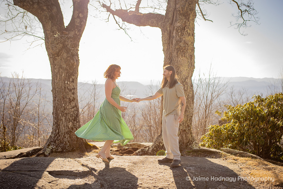 Sweet and Fun Engagement Photos in the Mountains