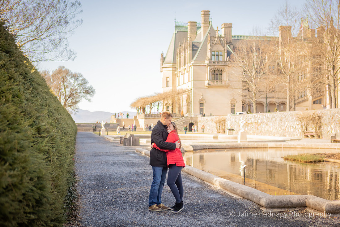 Engagement photos at Biltmore Estate