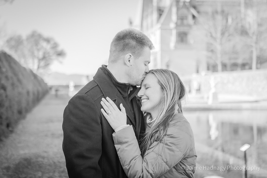 Engagement photos at Biltmore Estate
