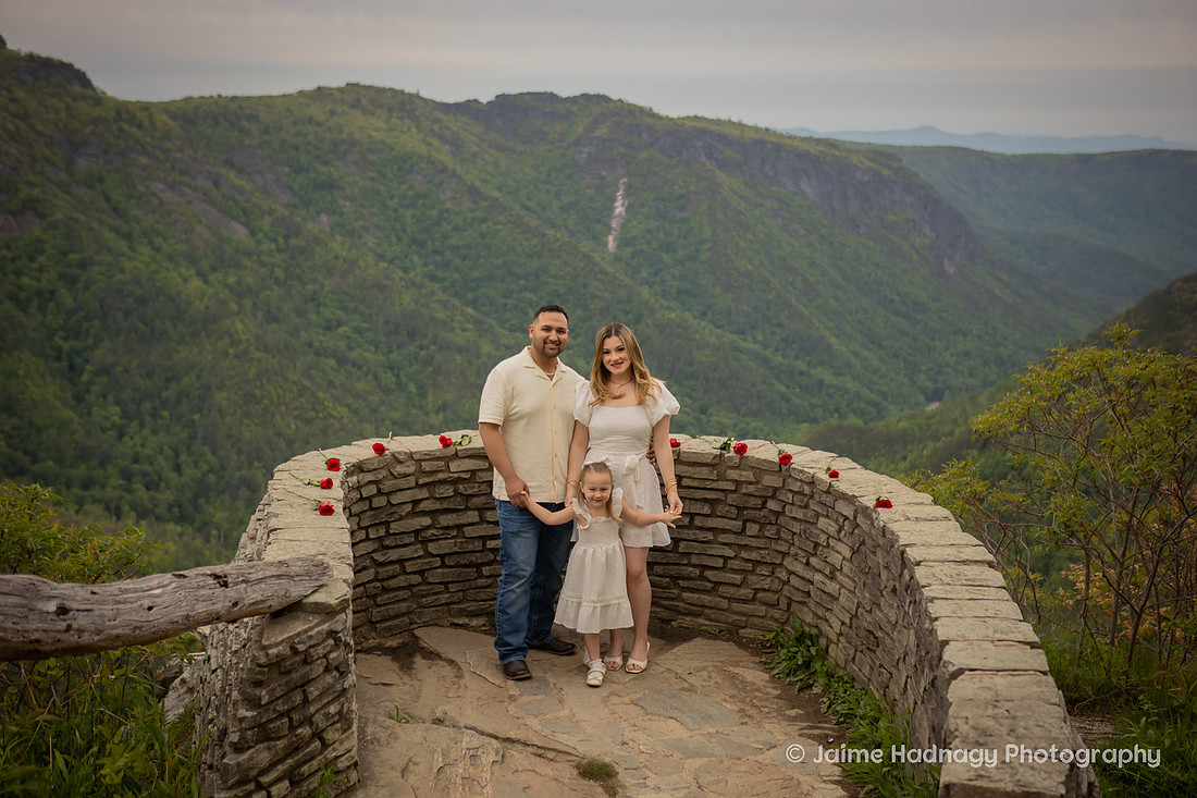 Gorgeous Mountain Proposal at Wiseman's View in Linville, NC | WNC Engagement Photographer
