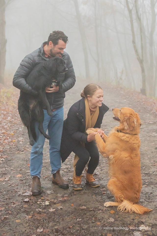 Hiking Proposal Photography Asheville Engagement Photographer