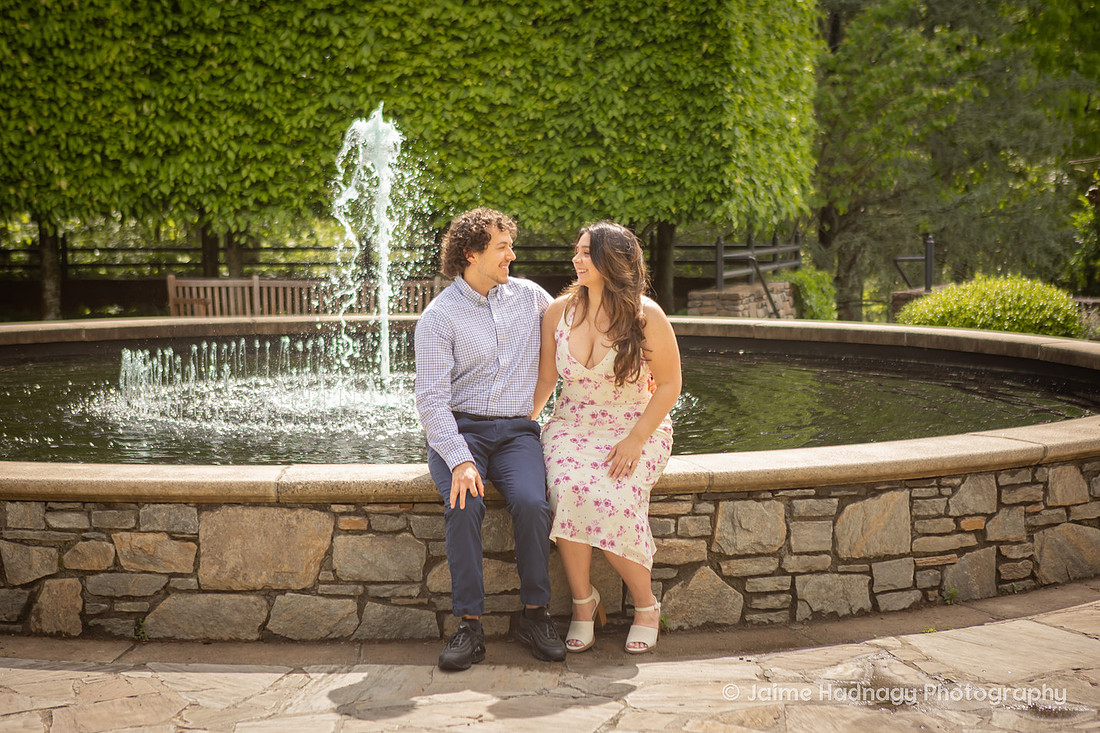 Engagement Photography at the Arboretum in Asheville