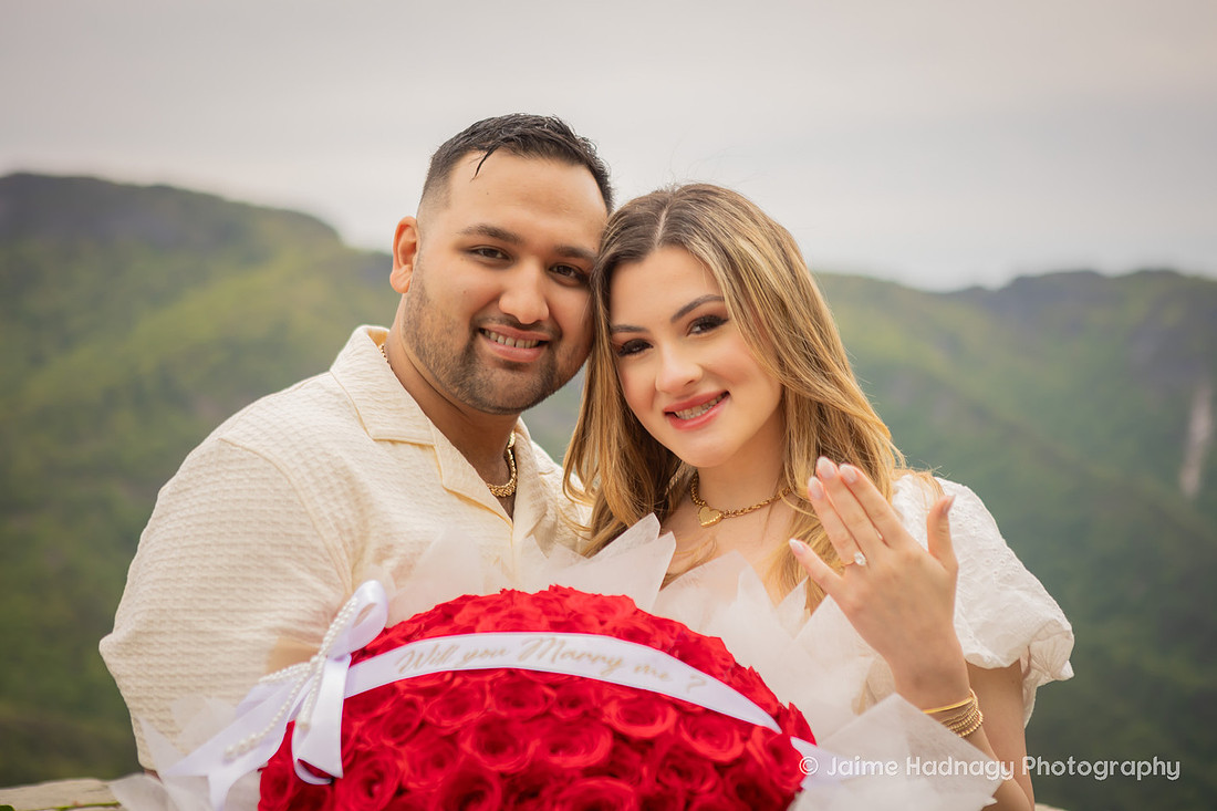 Gorgeous Mountain Proposal at Wiseman's View in Linville, NC | WNC Engagement Photographer