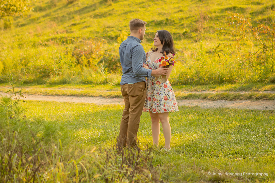 Asheville Engagement Photographer at The Never Ending Flower Farm