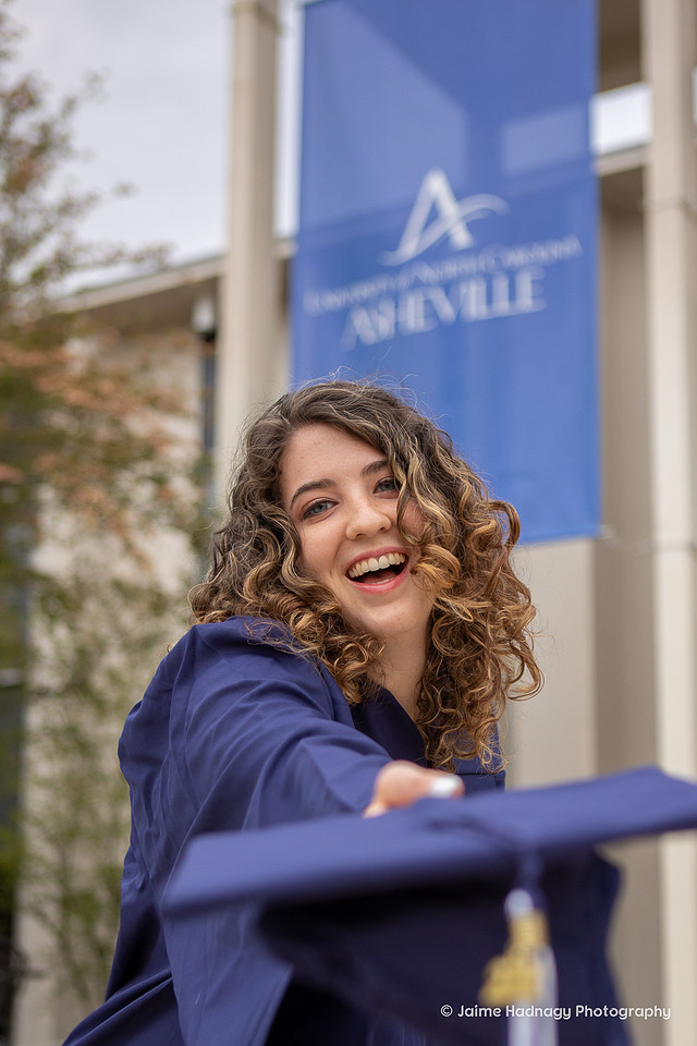 College Senior Graduation Photos | UNC Asheville Portrait Photographer