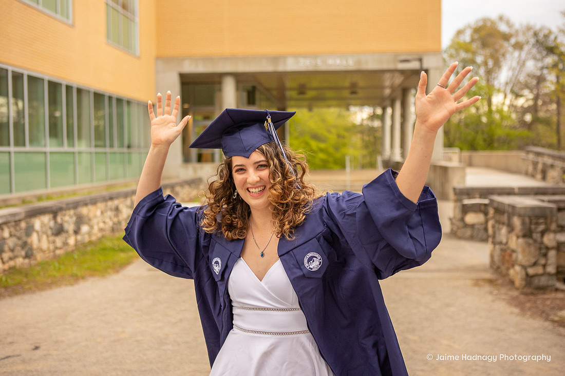 College Senior Graduation Photos | UNC Asheville Portrait Photographer