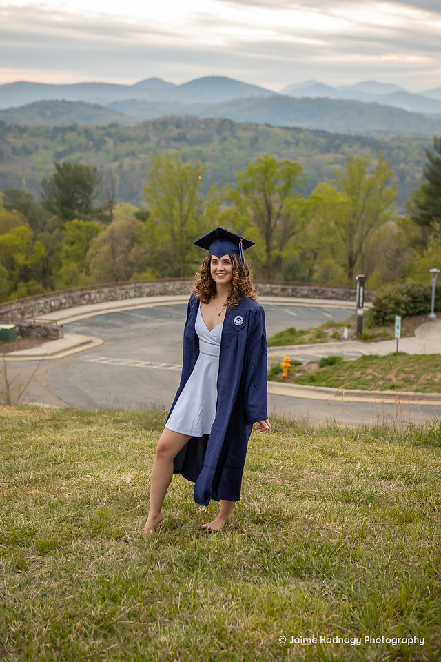 College Senior Graduation Photos | UNC Asheville Portrait Photographer