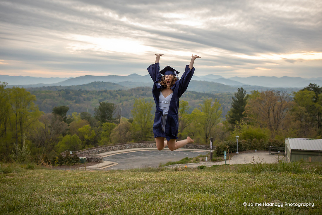 College Senior Graduation Photos | UNC Asheville Portrait Photographer