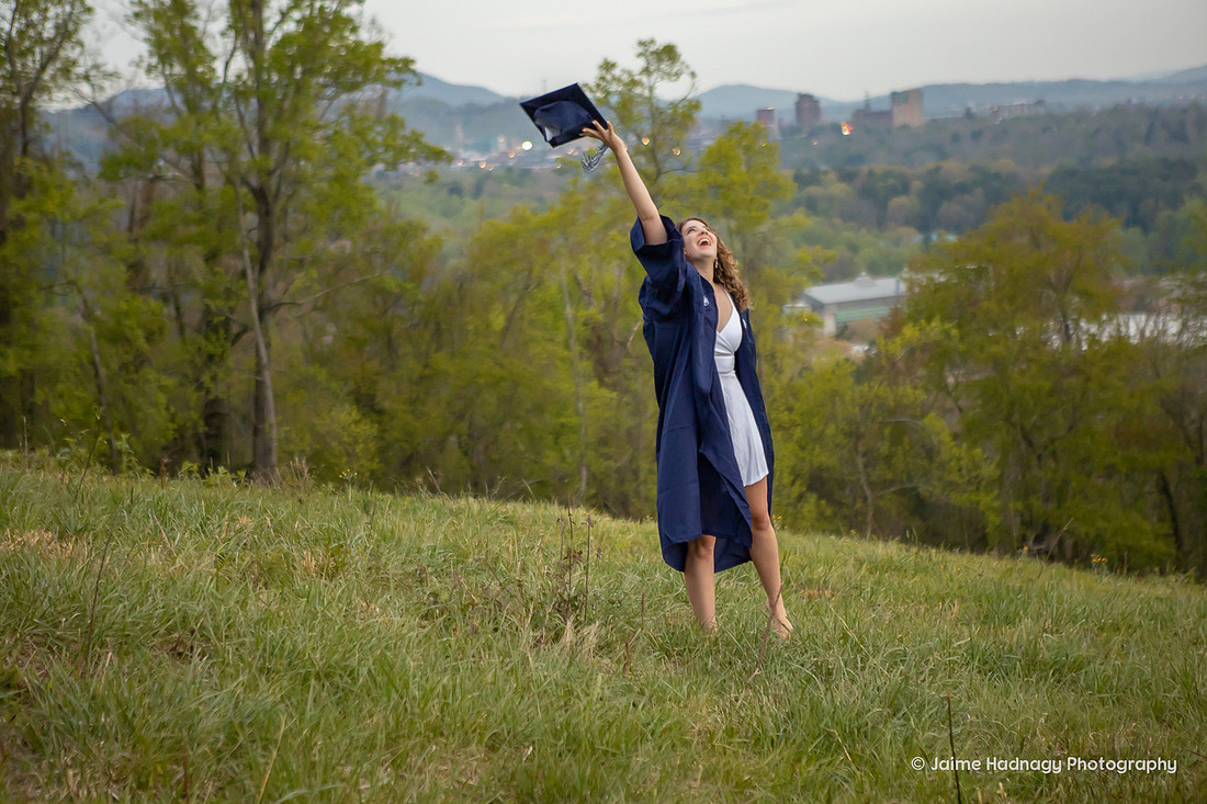 College Senior Graduation Photos | UNC Asheville Portrait Photographer